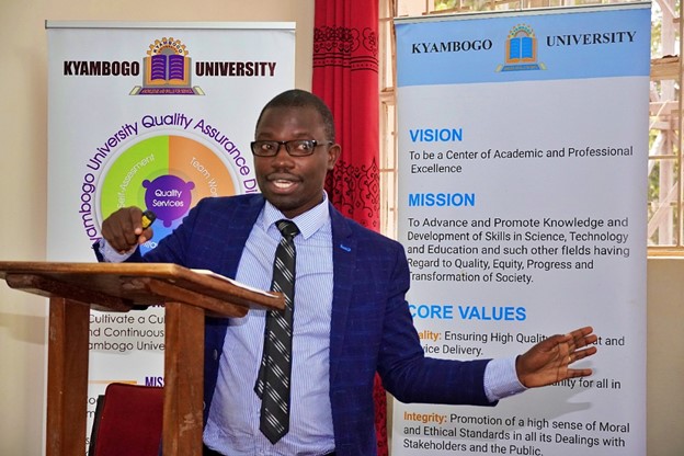 Rev. Dr. Cyrus S. Ssebugenyi the Head of Standards, Recognition and Equation of Qualifications at National Council for Higher Education