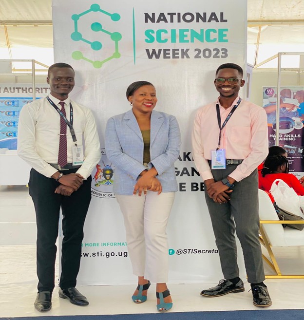 Timothy at the 2023 National Science week in Kololo