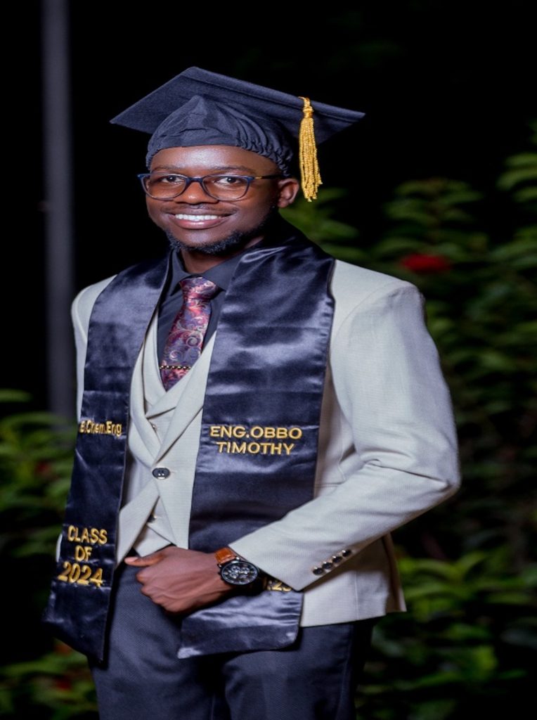 Mr. Obbo at the 2024 graduation ceremony