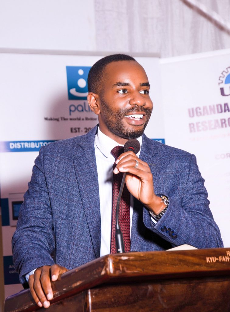 Mr. Anthony Katusiime, Guest of Honor and Environment Officer at MEMD, shares career insights and motivational advice with students, emphasizing resilience, soft skills, and the value of networking in the chemical engineering profession.