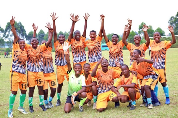 Shema Girl’s School jubilation after winning the tournament