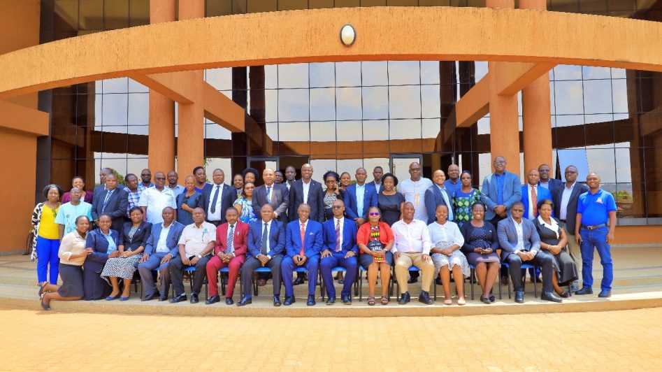 Workshop participants pose for a group photo at the Central Teaching Facility (CTF)