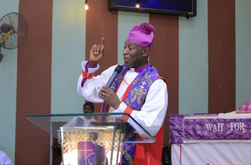 Archbishop Stephen Kaziimba preaching at St. Kakumba Chapel Kyambogo University