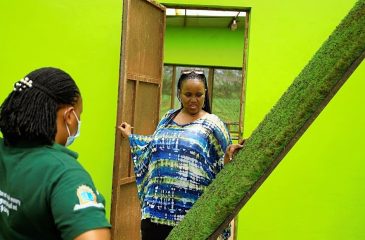 Ms. Bella Katooro during the farm tour